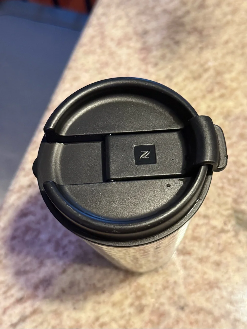 Nespresso Ribbed Stainless Travel Tumbler - Silver & Black